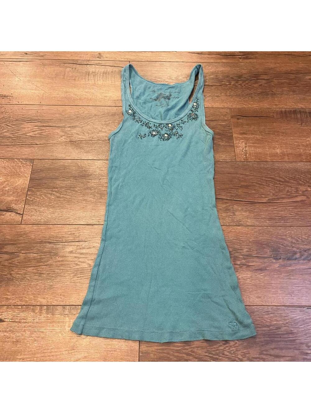y2k Abercrombie and fitch beaded tank top